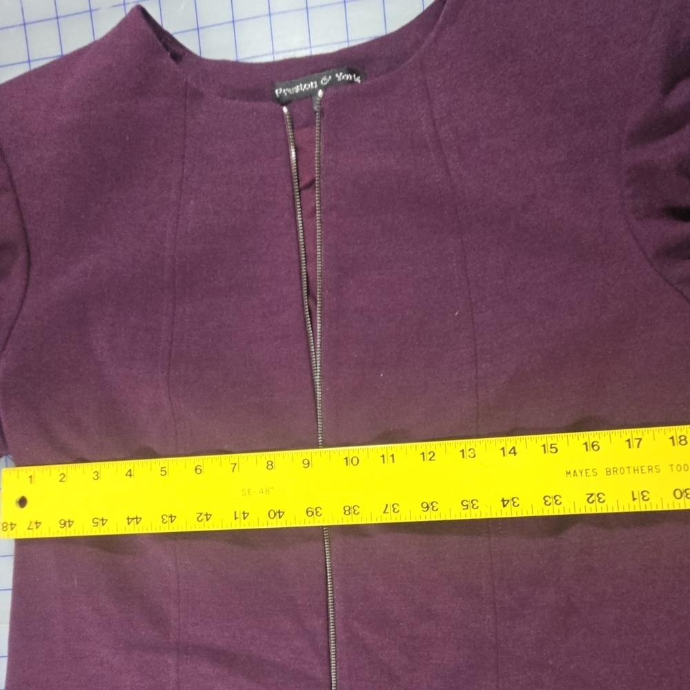 Preston & York Purple Blazer Buisiness Feminine - Picture 5 of 7
